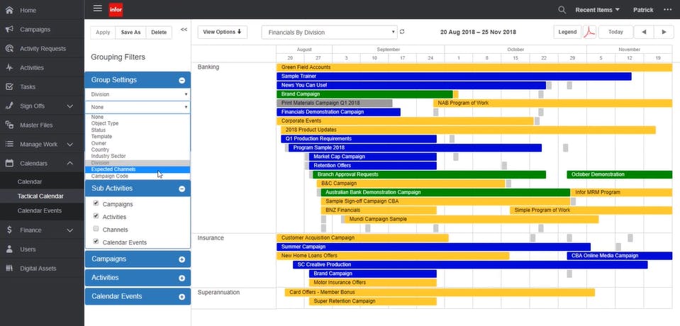 Infor Marketing Resource Management Screenshot 1