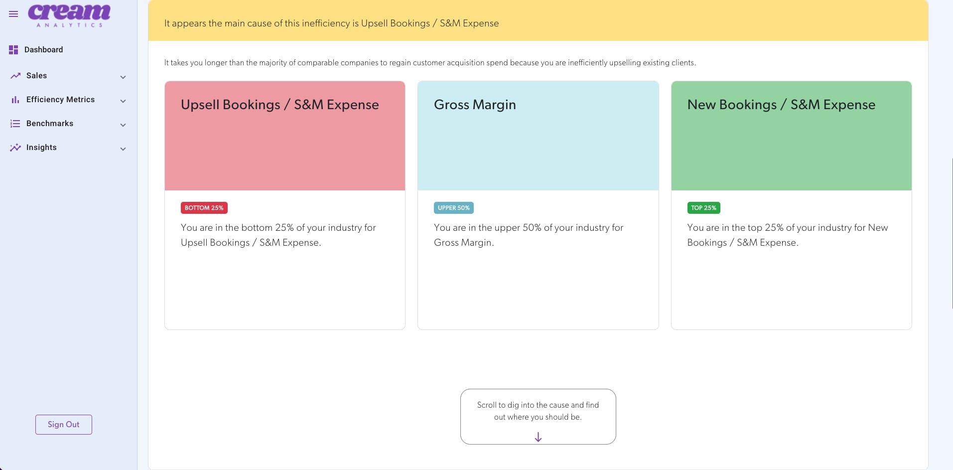 Cream Analytics Screenshot 2