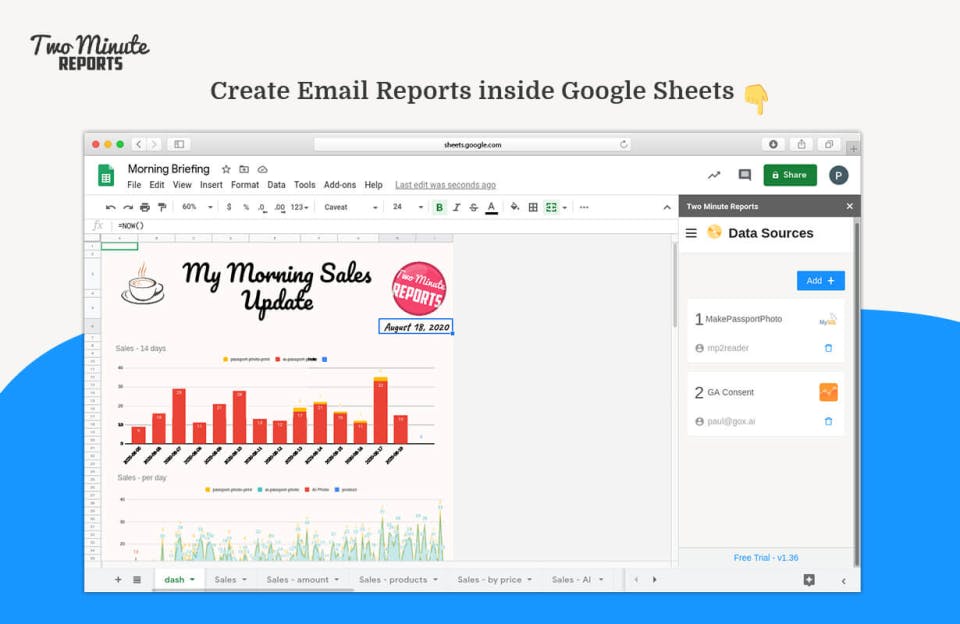 Two Minute Reports Screenshot 1