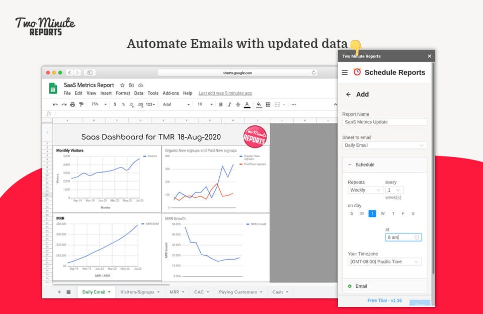 Two Minute Reports Screenshot 2