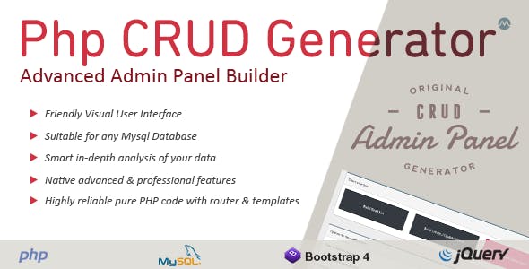 PHP CRUD Generator Screenshot 1