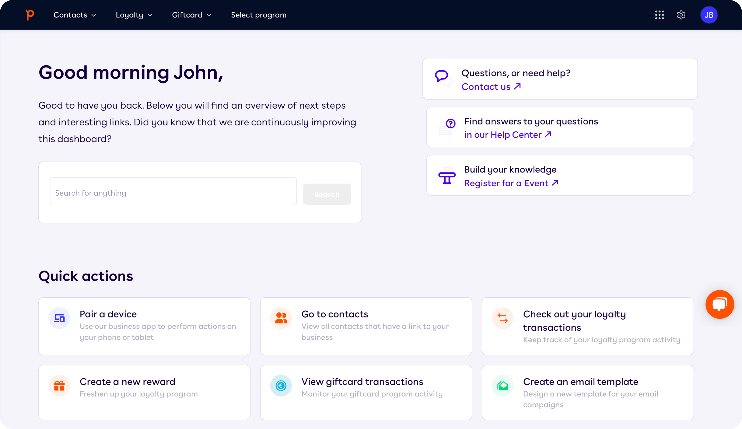 Customer Loyalty Screenshot 1