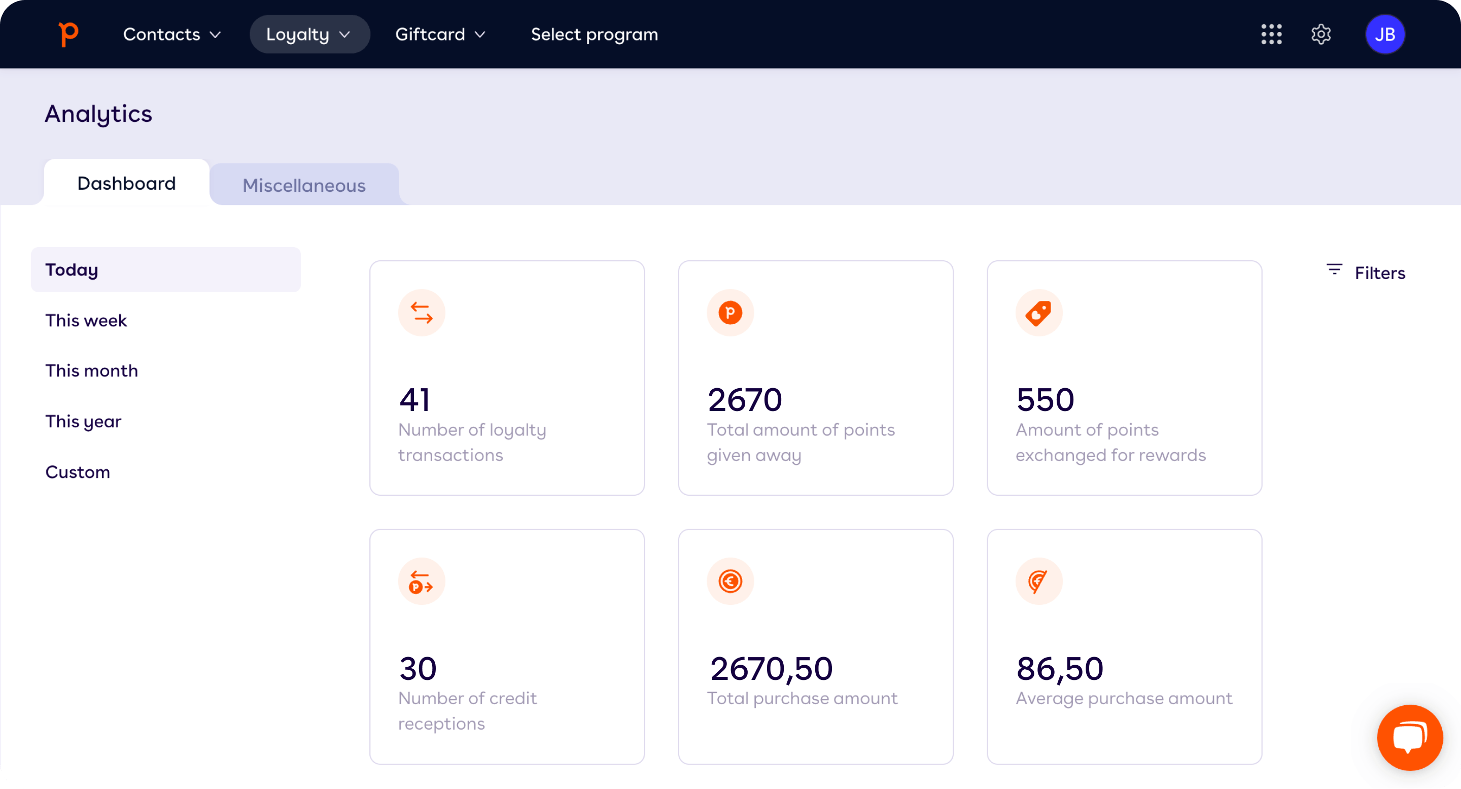 Customer Loyalty Screenshot 2