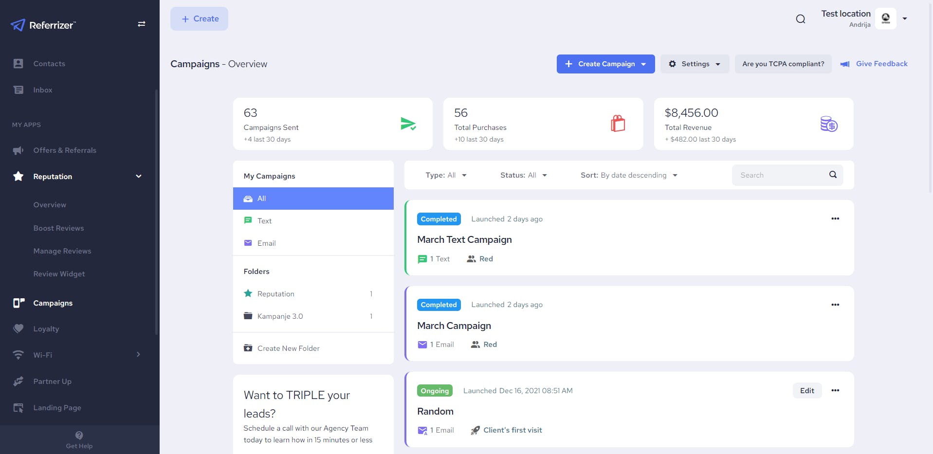 Referrizer Screenshot 1