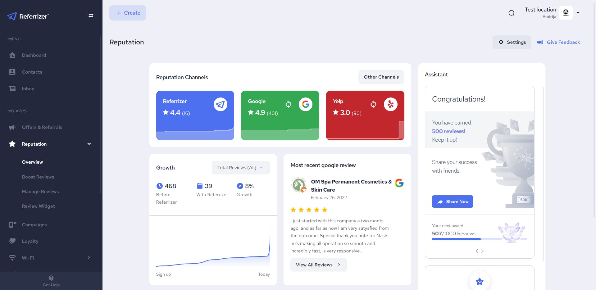 Referrizer Screenshot 2