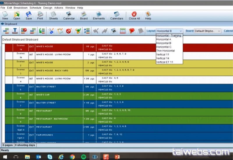 Movie Magic Scheduling Screenshot 1