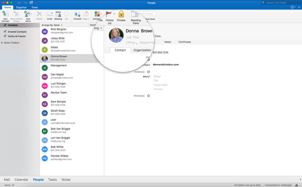 Zimbra Collaboration Screenshot 3