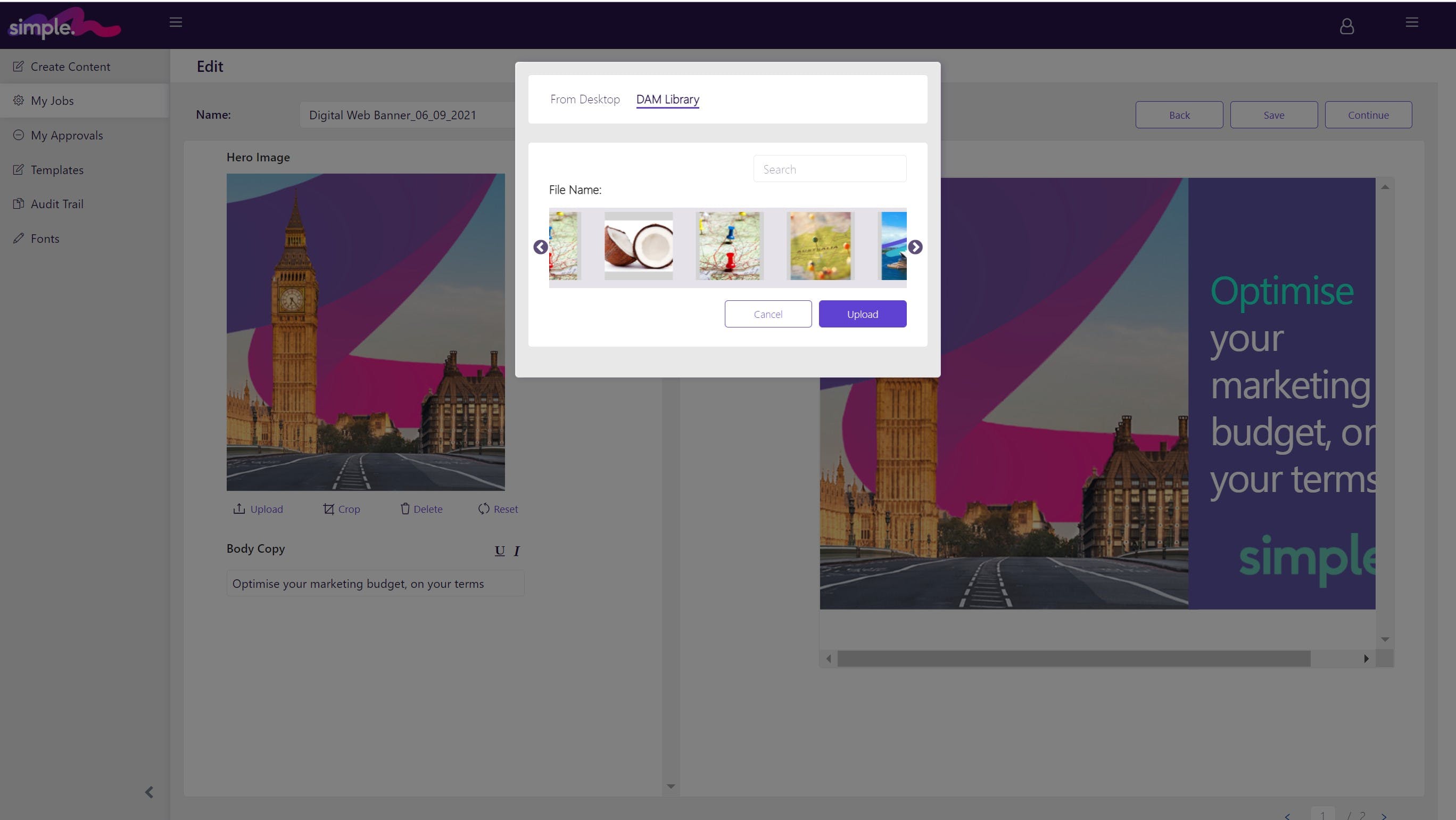 Simple Marketing Operations Screenshot 2