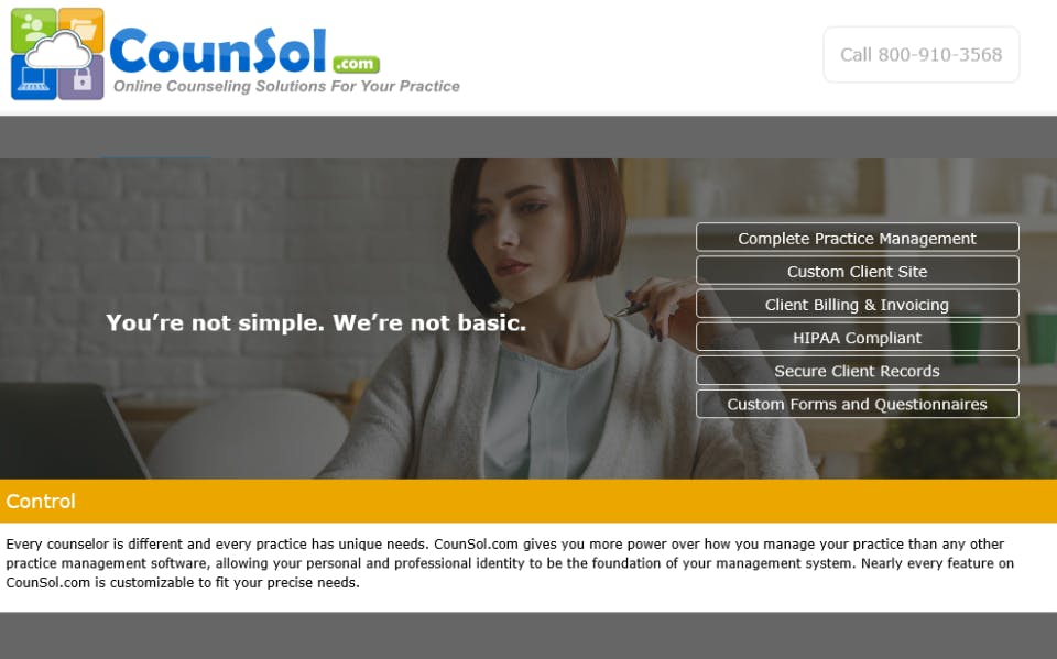 CounSol.com Screenshot 2