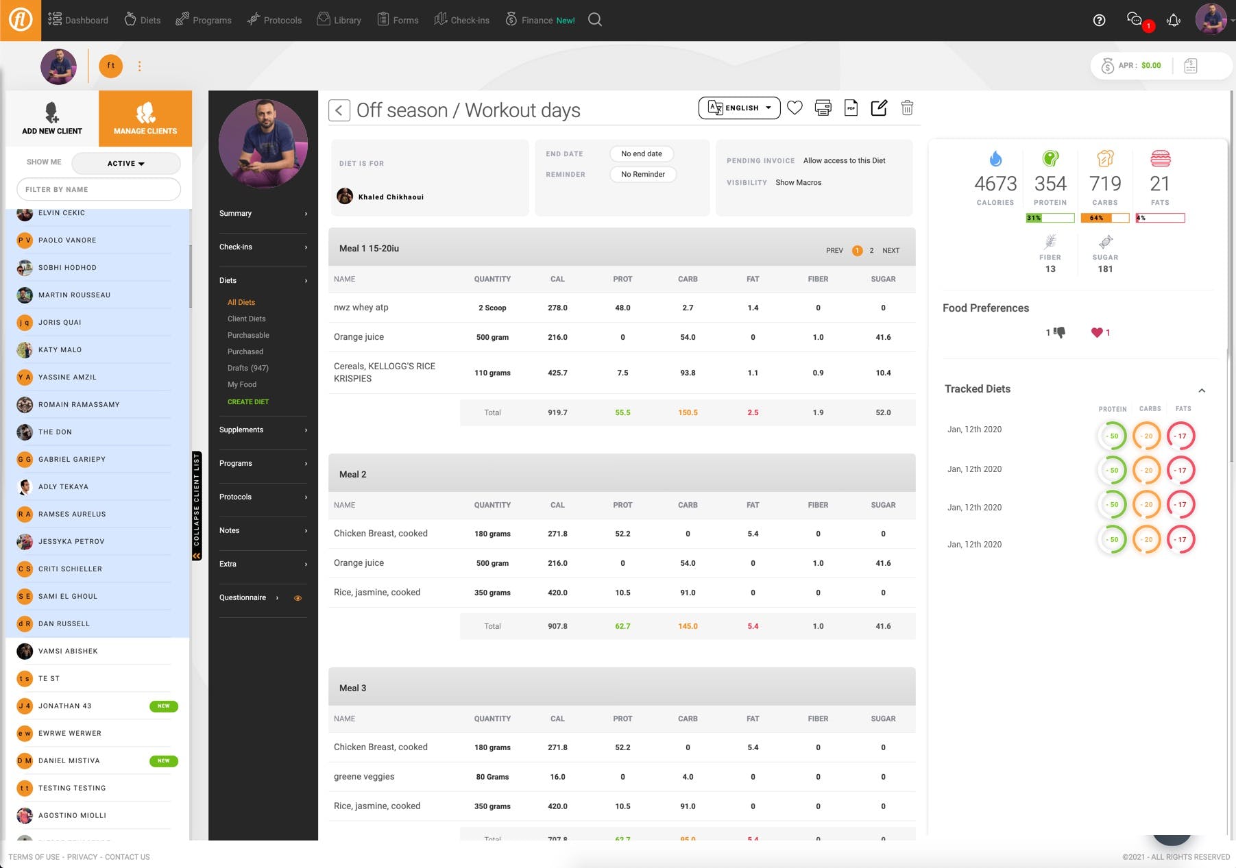 Fitlog Screenshot 1
