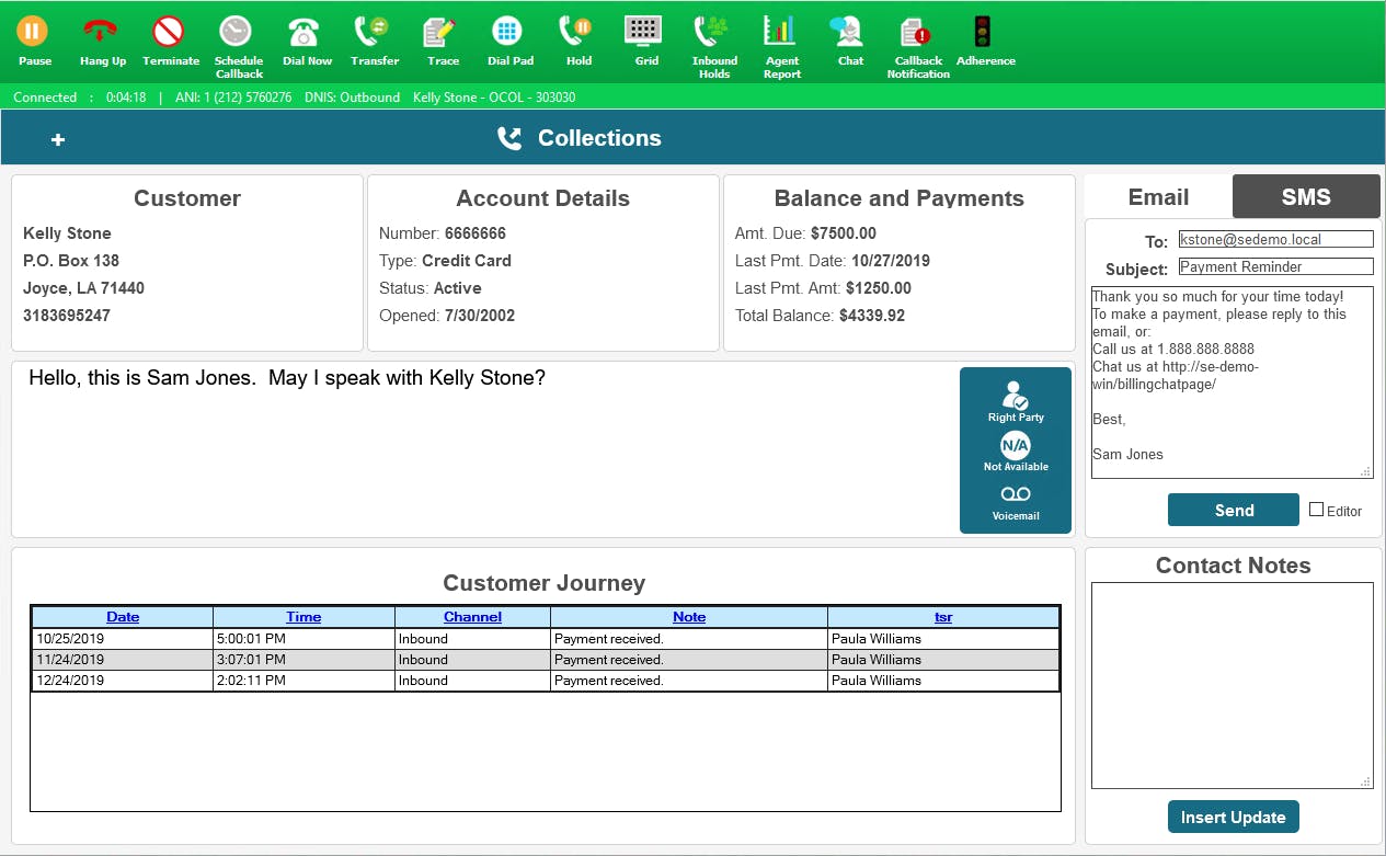 Alvaria CX Suite Screenshot 1