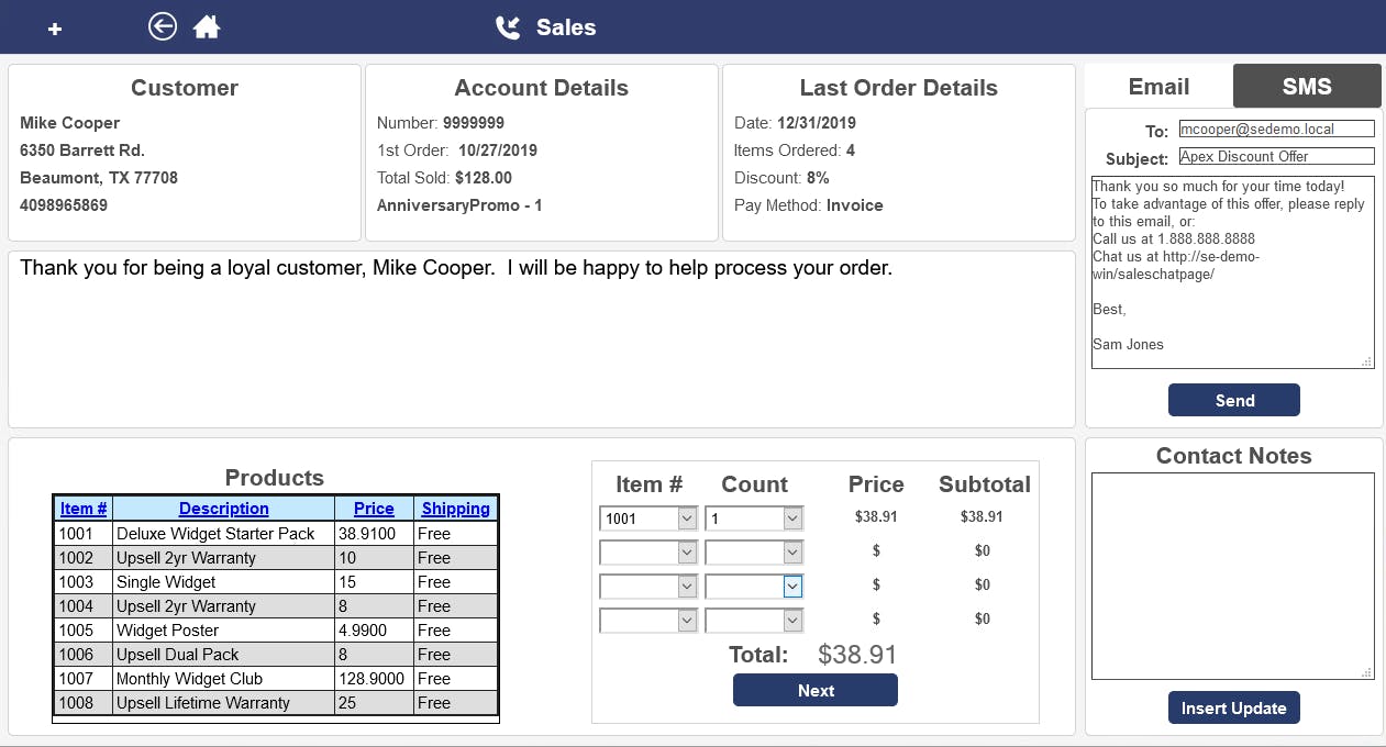 Alvaria CX Suite Screenshot 2