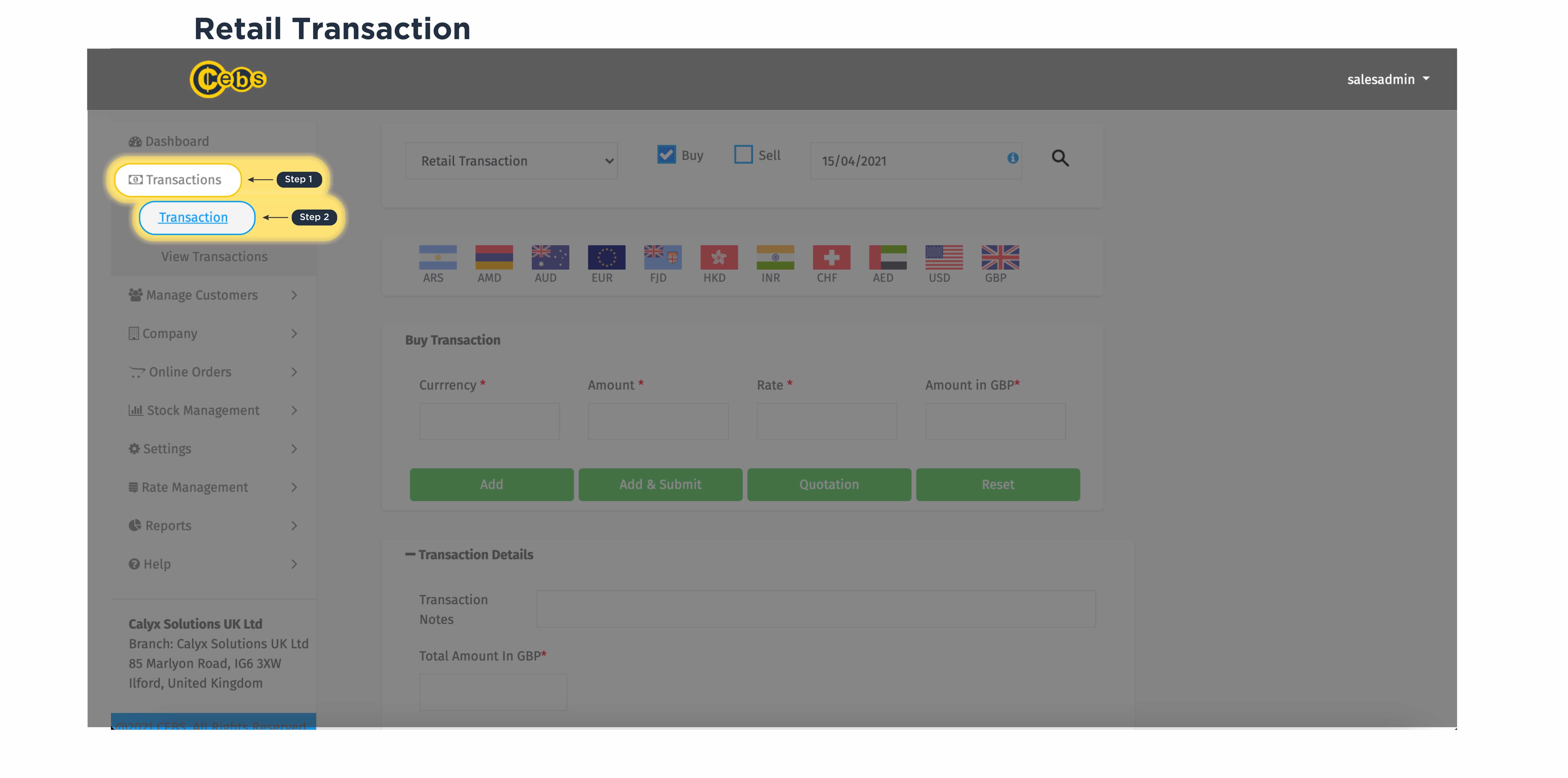 CEBS Screenshot 2