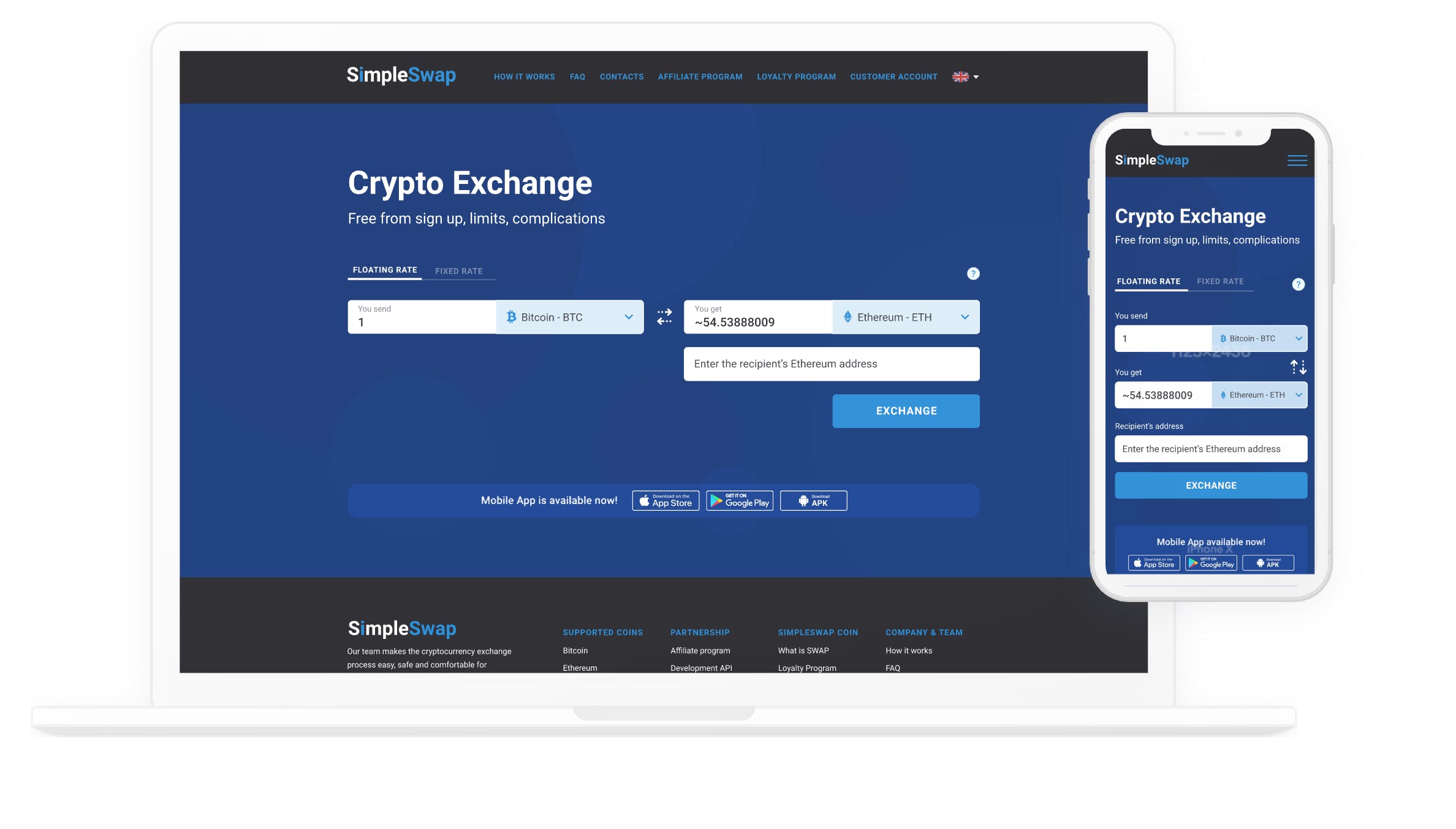 SimpleSwap Screenshot 1