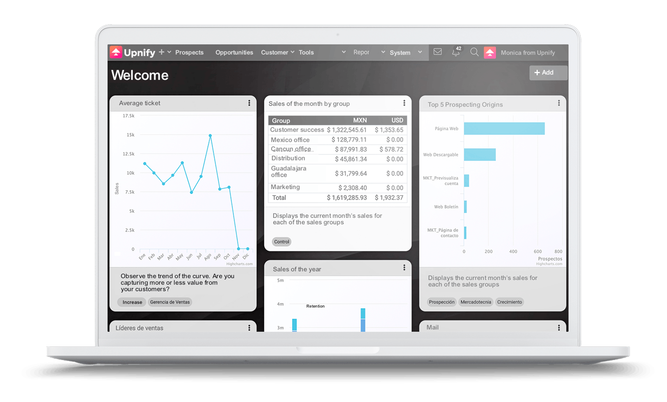 Upnify CRM Screenshot 1