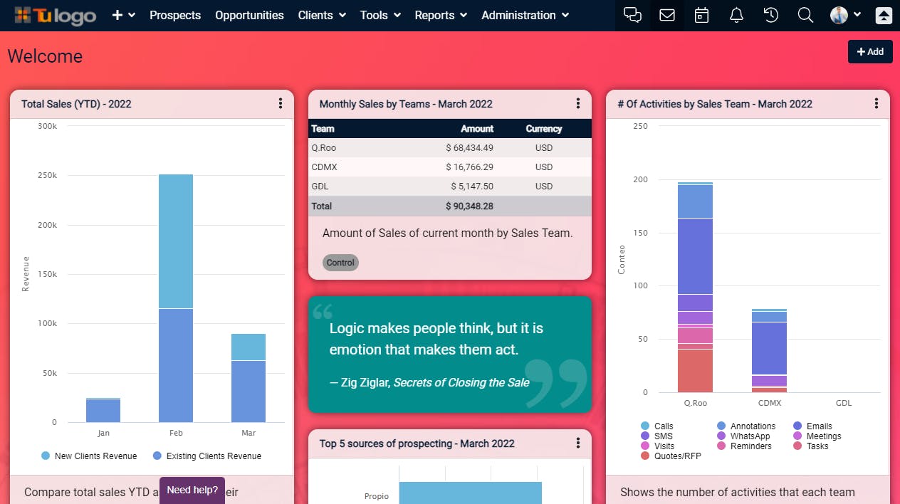 Upnify CRM Screenshot 2