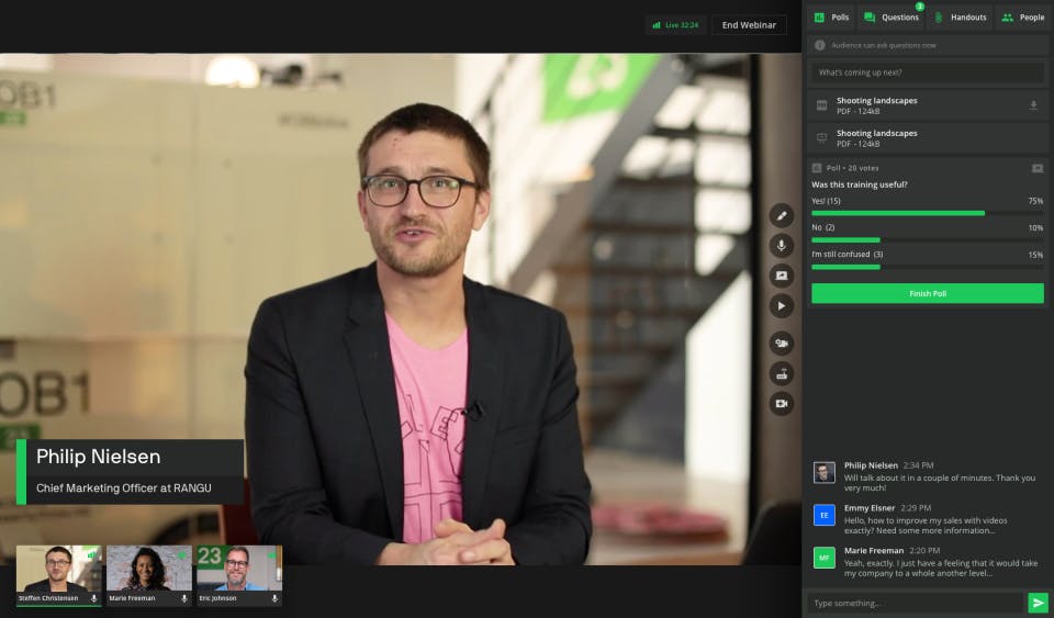 TwentyThree Webinars Screenshot 1