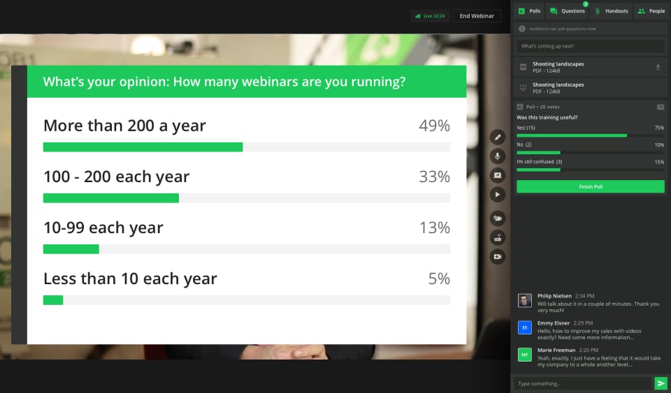 TwentyThree Webinars Screenshot 2