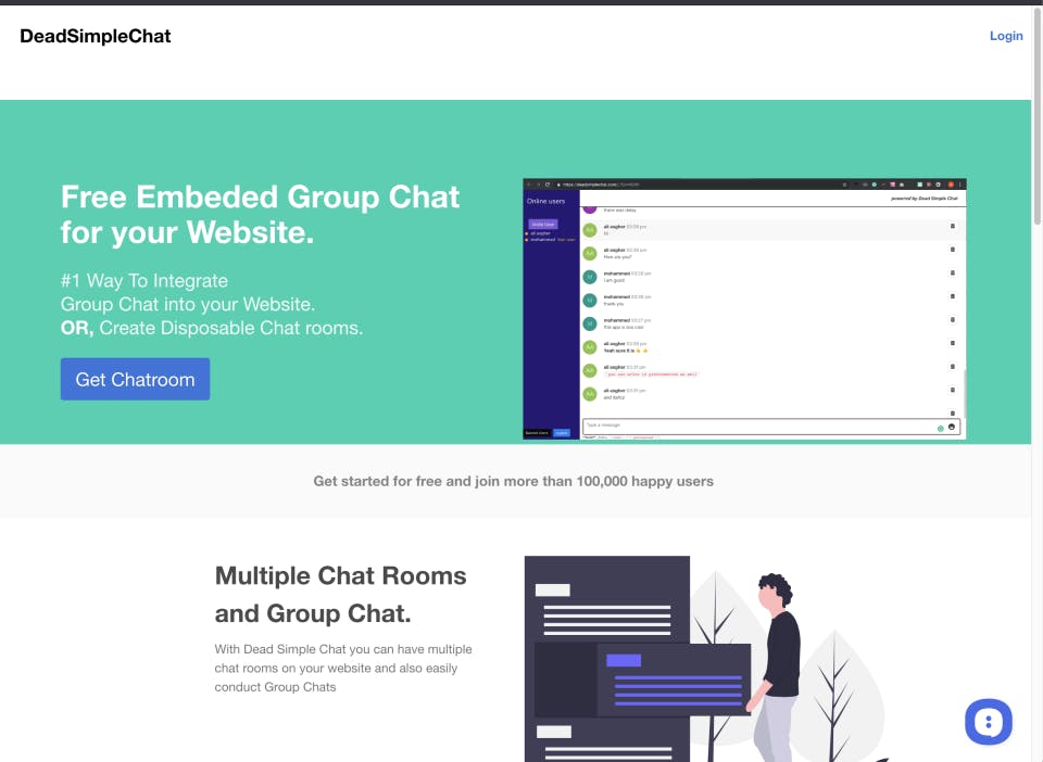 Dead Simple Chat Screenshot 1