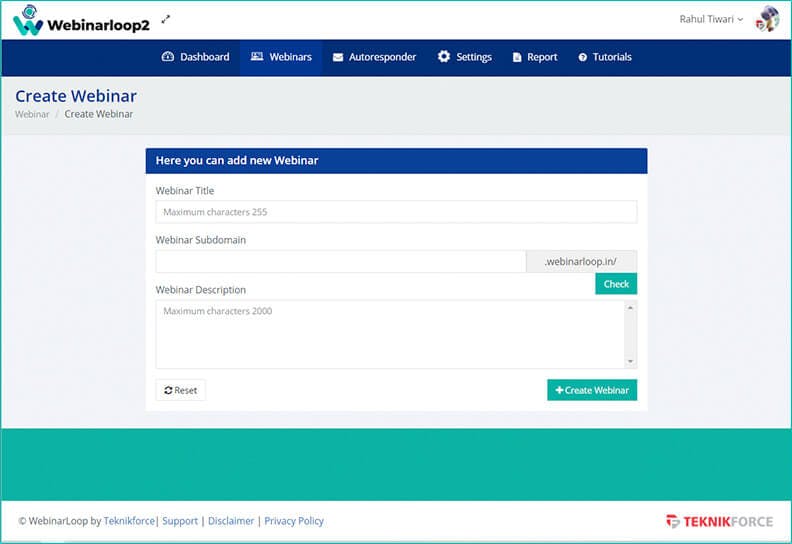 Webinarloop Screenshot 1