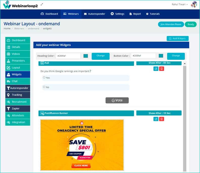 Webinarloop Screenshot 3