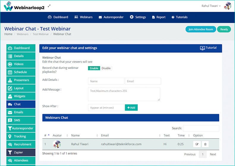 Webinarloop Screenshot 4