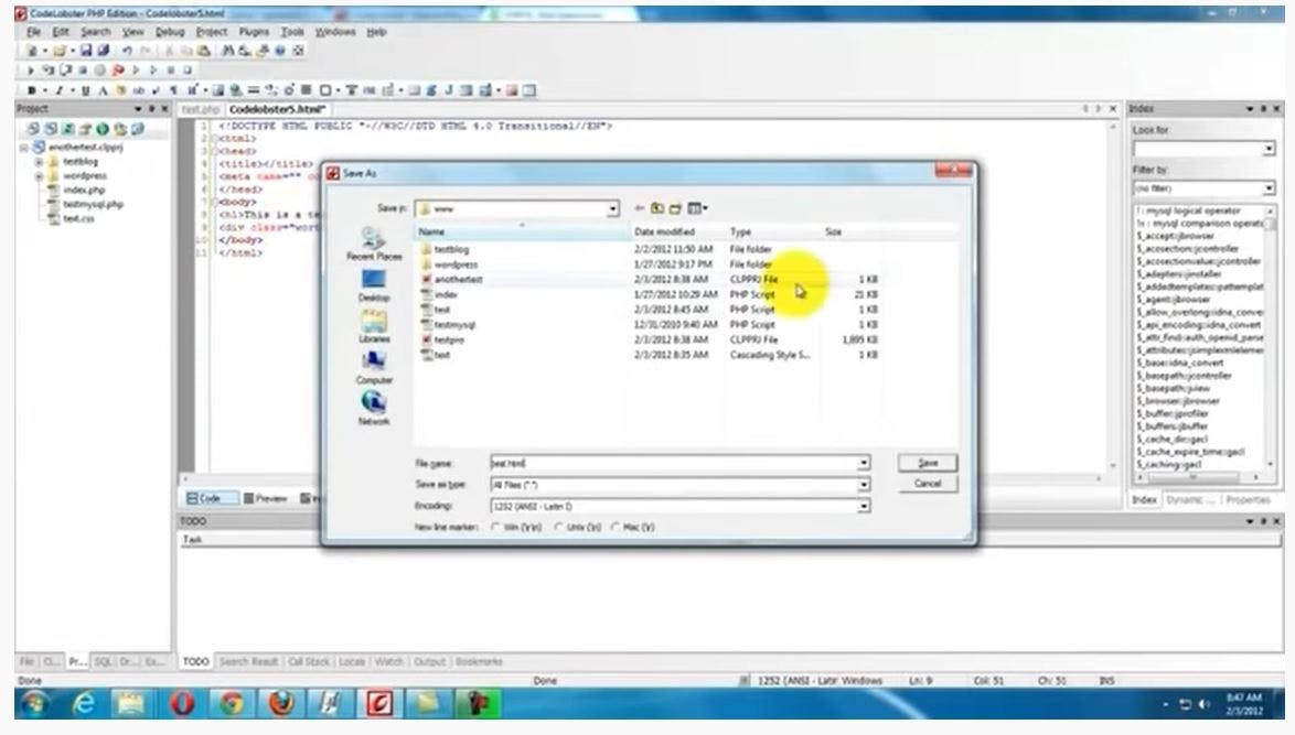 Codelobster Screenshot 2