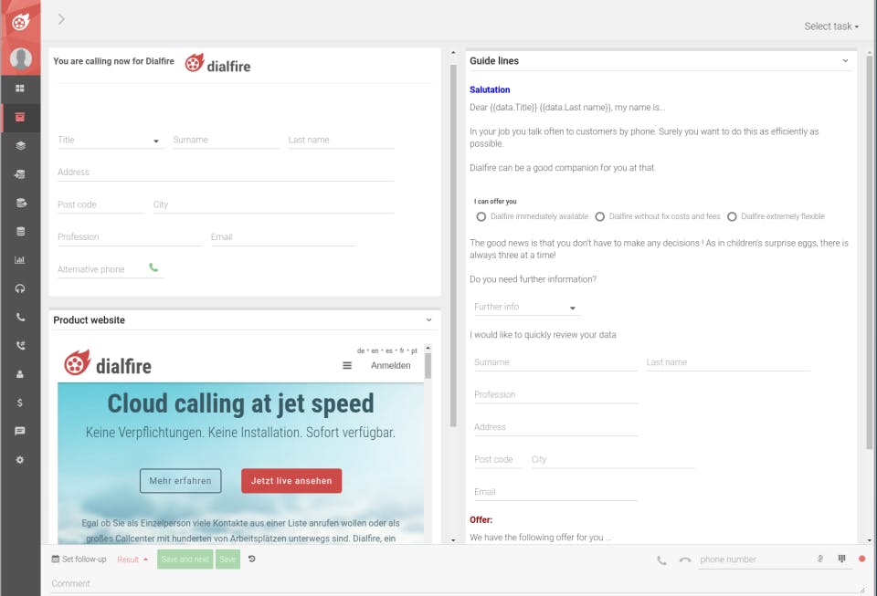 Dialfire Screenshot 1