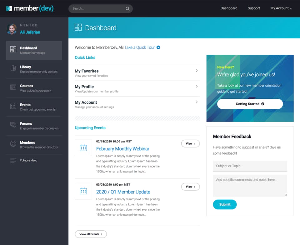 MemberDev Screenshot 1