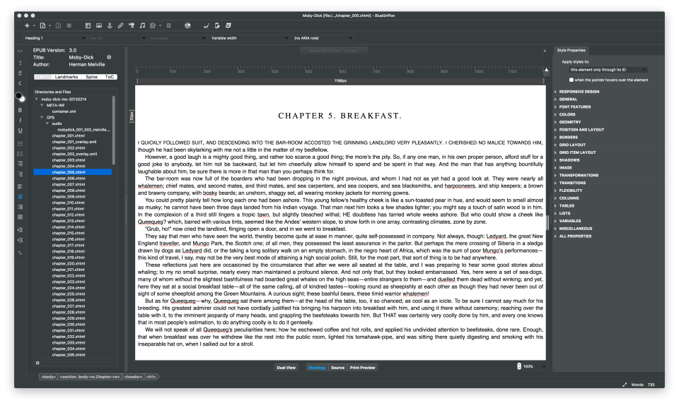 BlueGriffon Screenshot 4