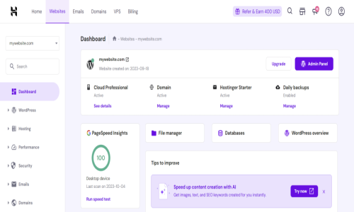 Hostinger Screenshot 2