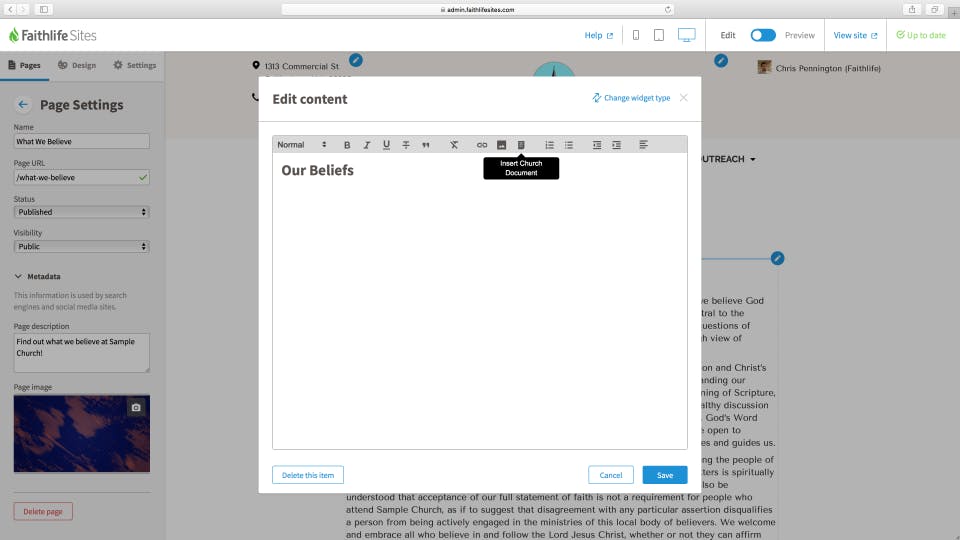 Faithlife Sites Screenshot 3