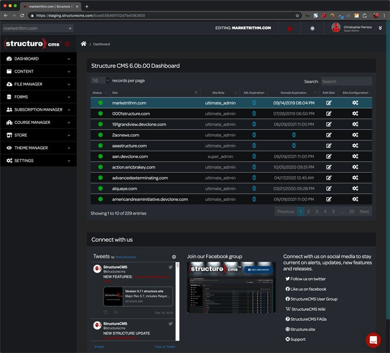 Structure CMS Screenshot 3