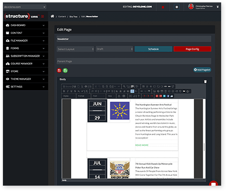 Structure CMS Screenshot 4