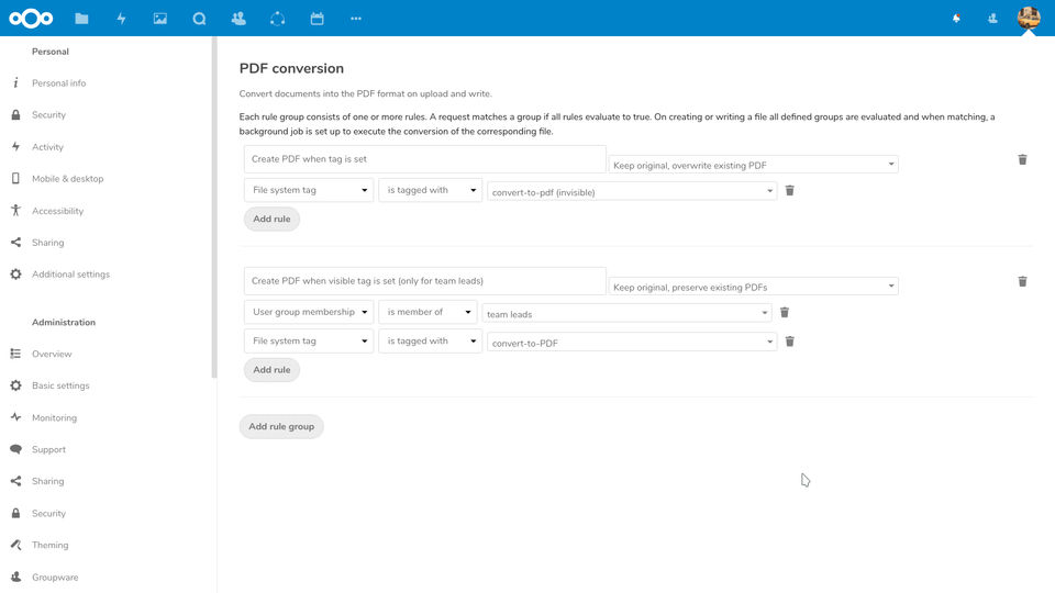 Nextcloud Screenshot 3