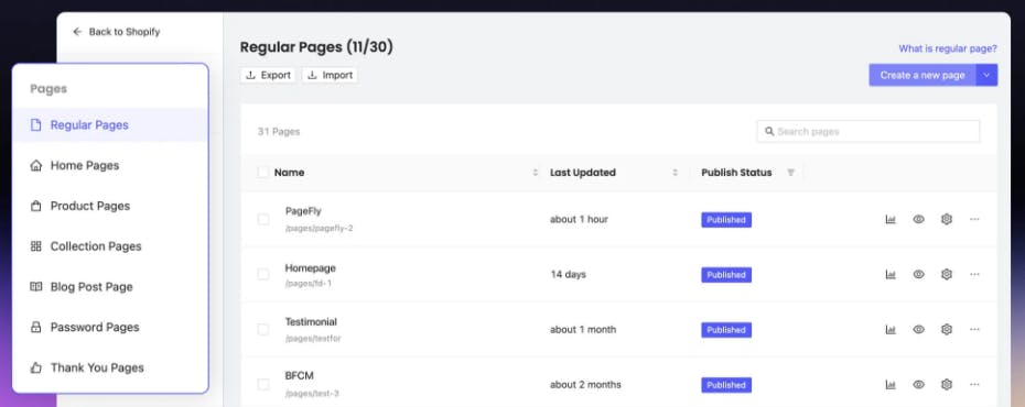 PageFly by Shopify Screenshot 1