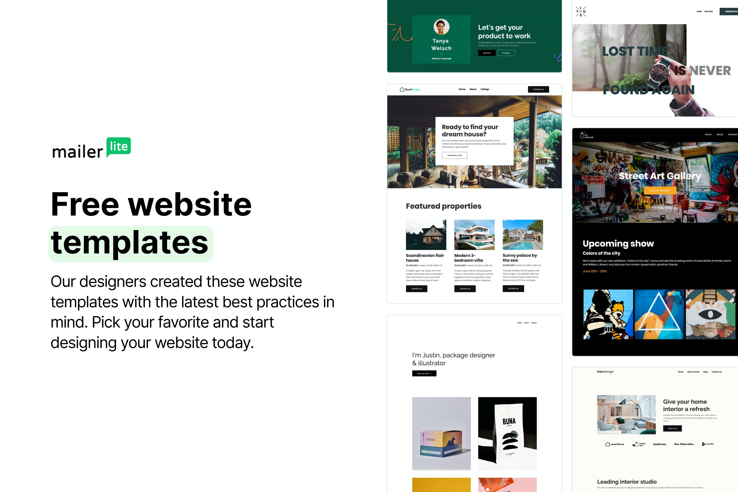 MailerLite Website Builder Screenshot 2