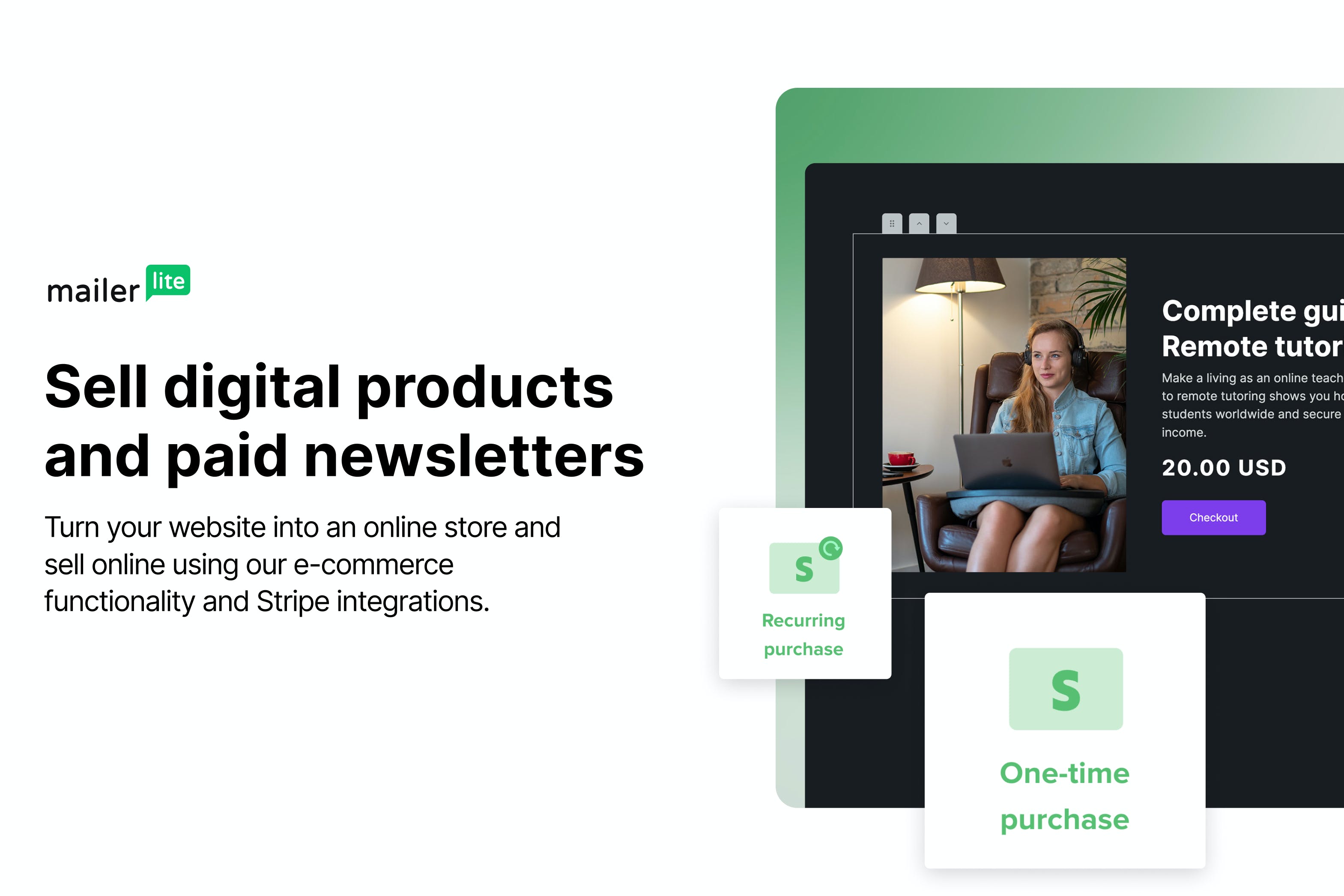 MailerLite Website Builder Screenshot 3