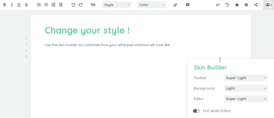 Etherpad Screenshot 2