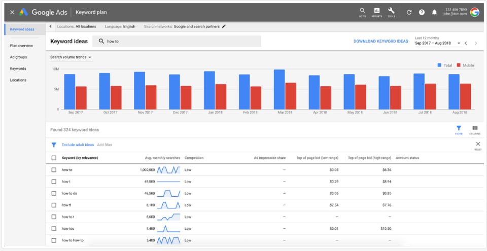 Keyword Tool Screenshot 3