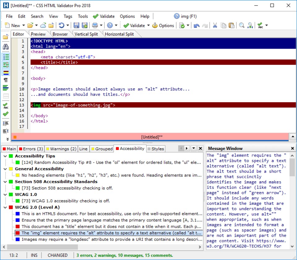 CSS HTML Validator Screenshot 2