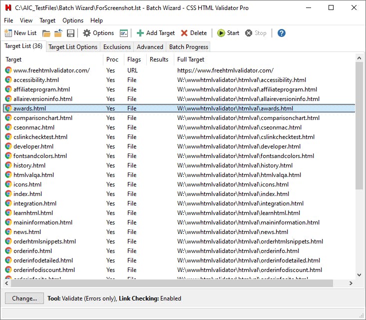 CSS HTML Validator Screenshot 3