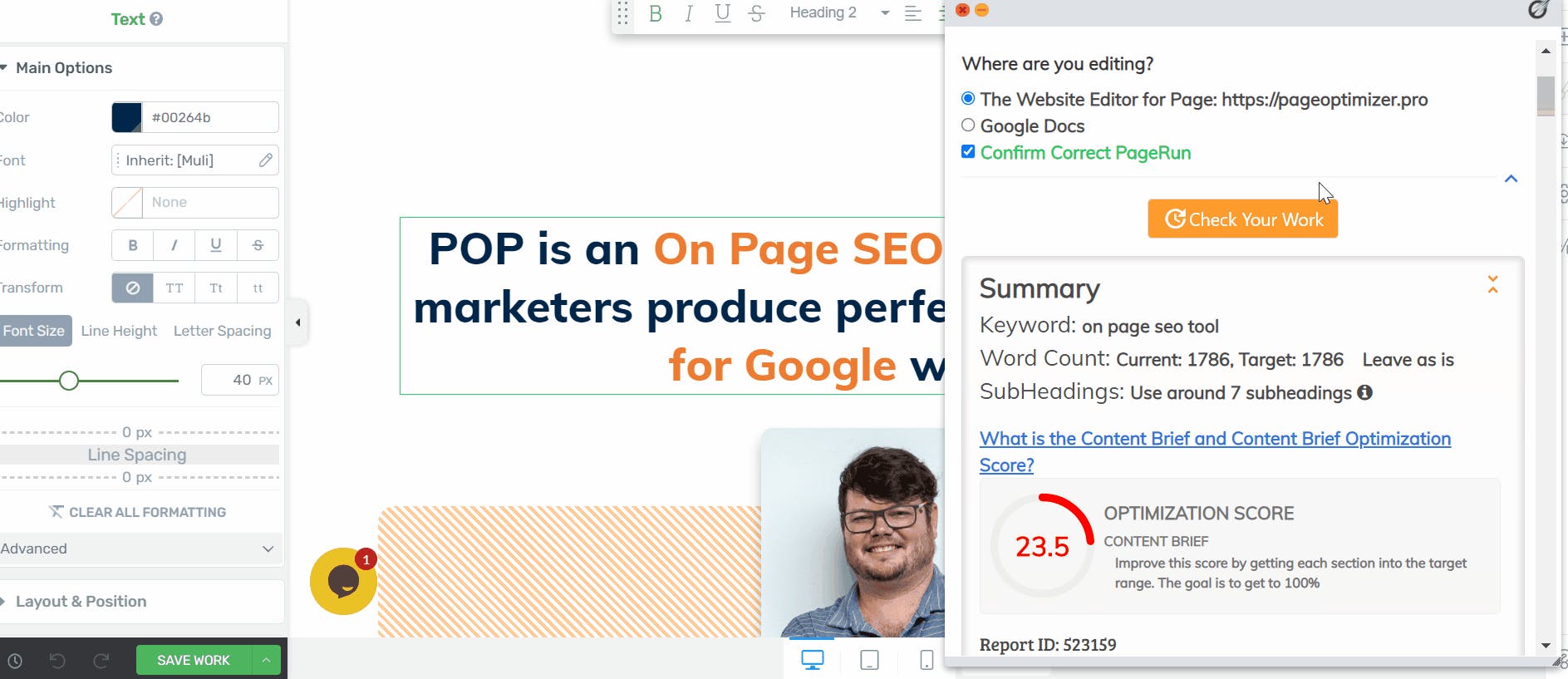 PageOptimizer Pro Screenshot 1