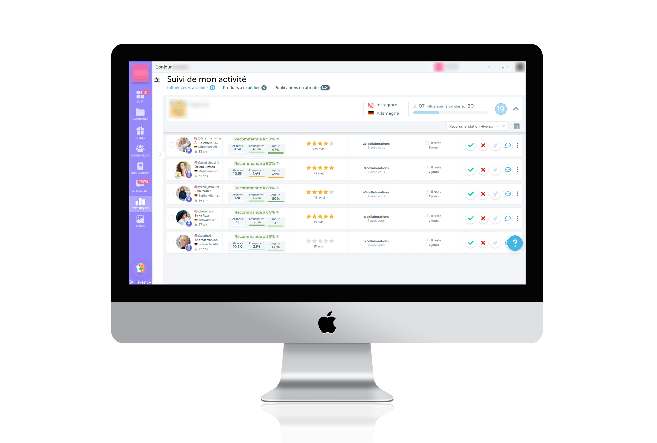 Influencer Marketing Screenshot 1