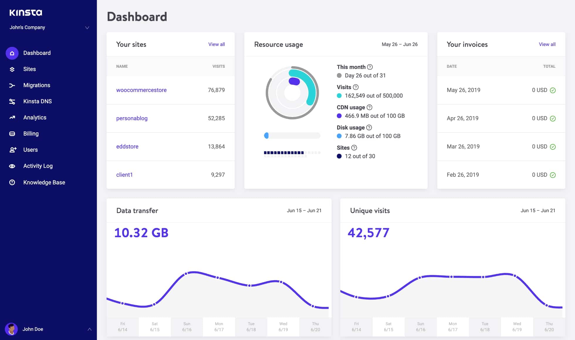 Kinsta Screenshot 1
