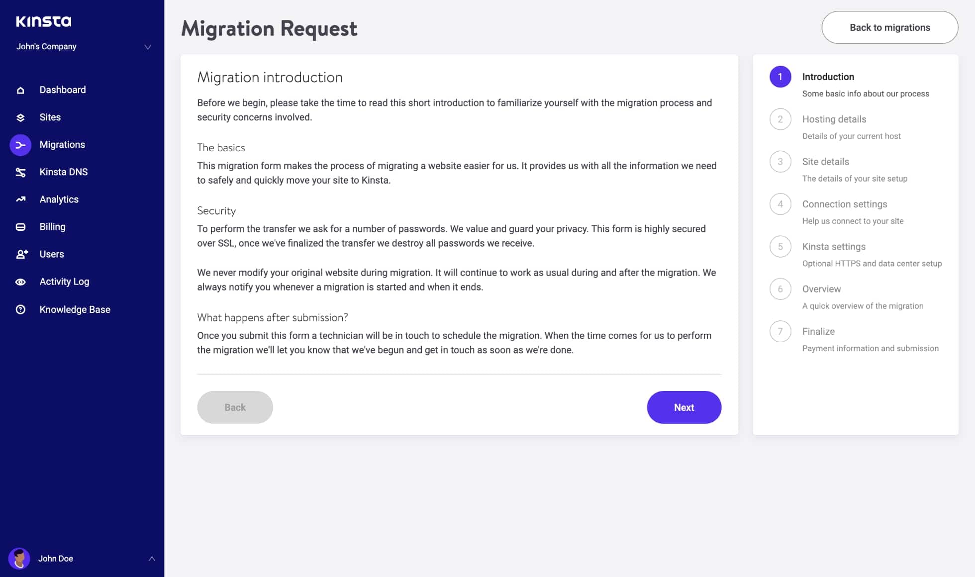 Kinsta Screenshot 5