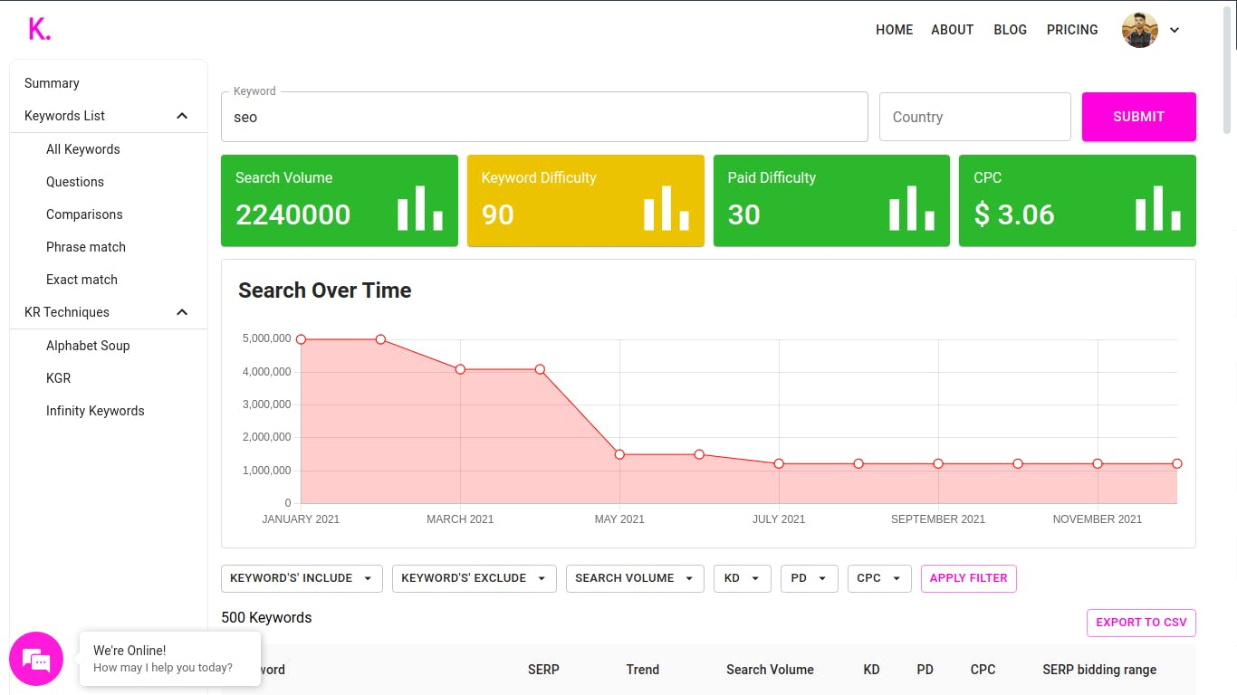 KeySuggest Screenshot 1