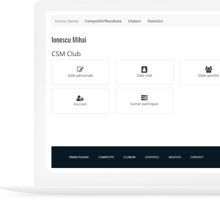 Sports Club Management Software Screenshot 1