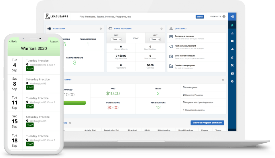 LeagueApps Screenshot 1