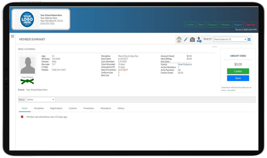 Next Level Membership Software Screenshot 2